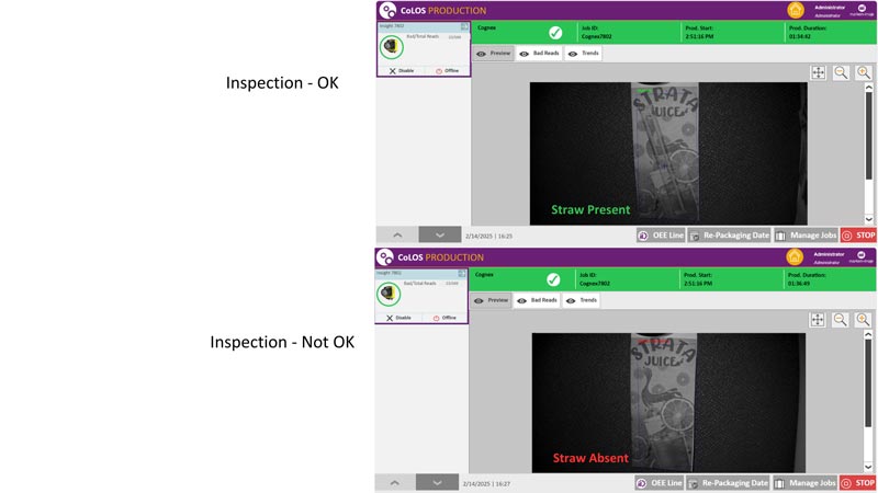 Quality Inspection in Beverage Industry with CoLOS Vision Solution