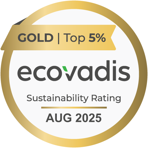 EcoVadis August 2025 Gold Medal